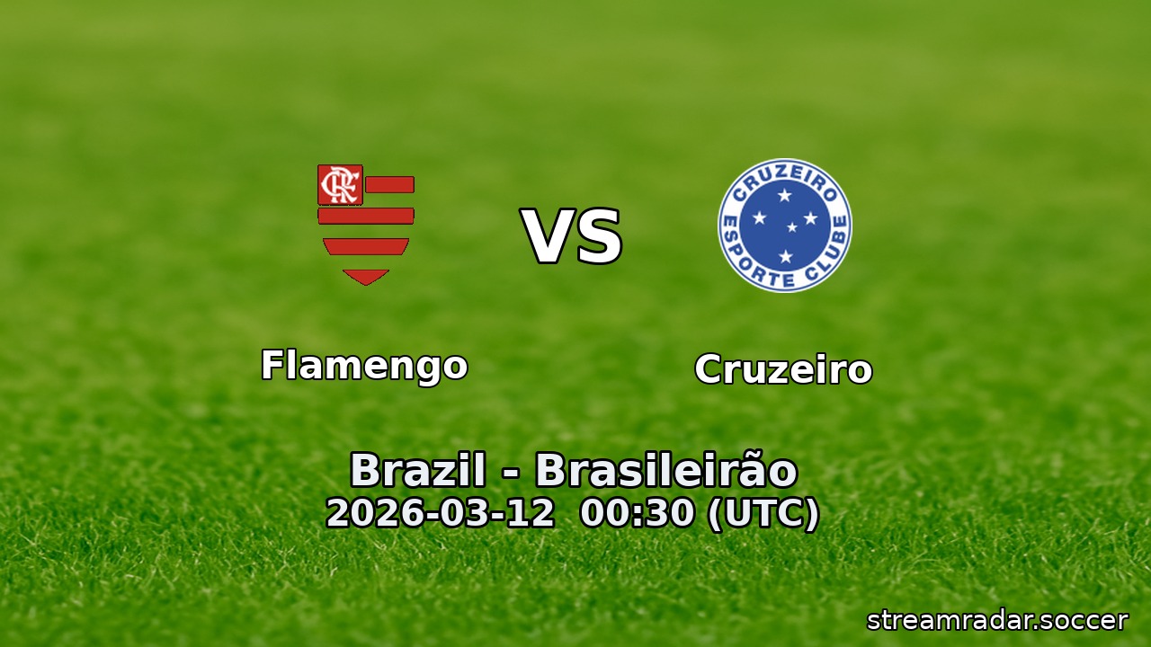 Flamengo vs Cruzeiro