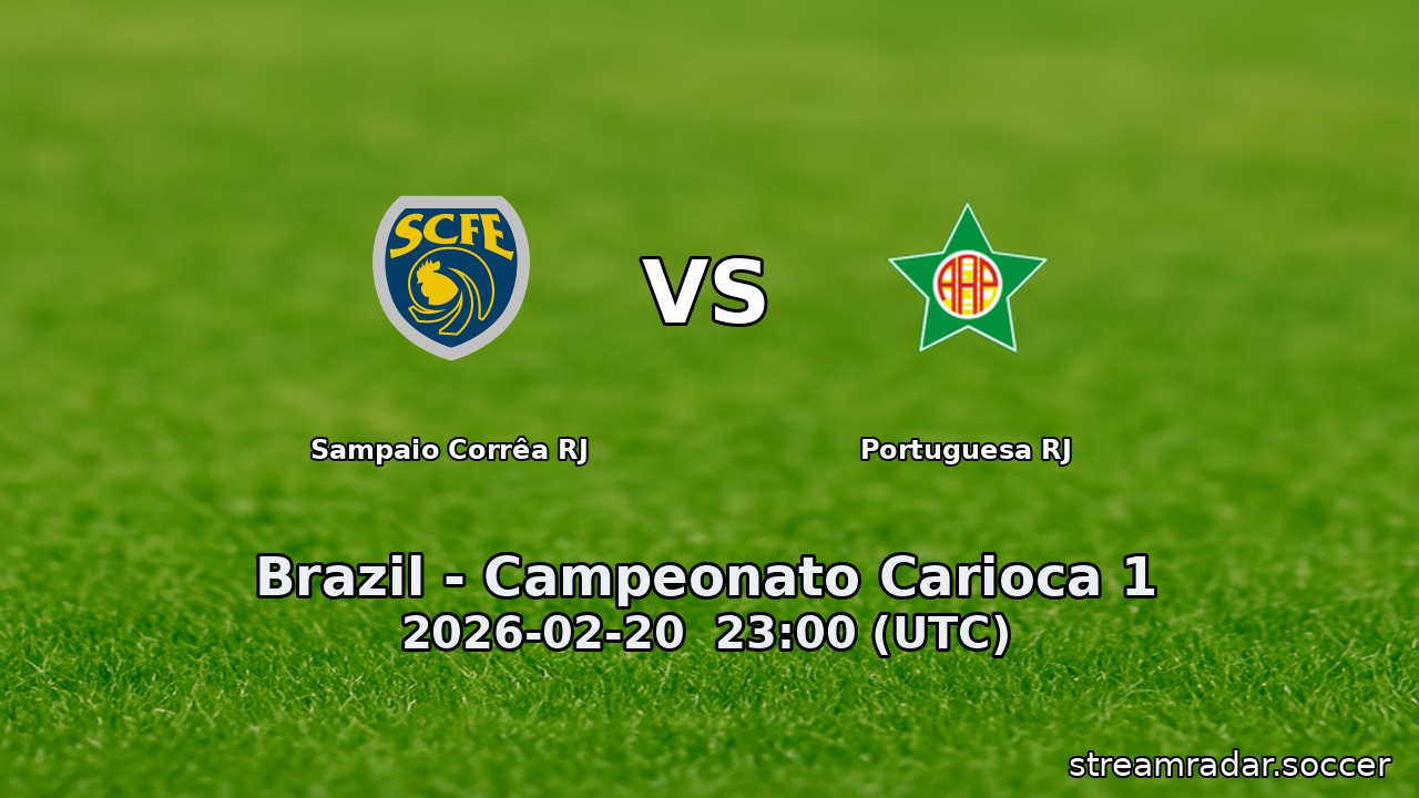 Sampaio Corrêa RJ vs Portuguesa RJ