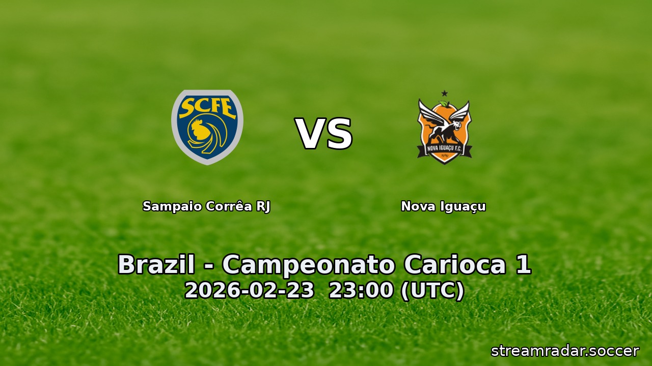 Sampaio Corrêa RJ vs Nova Iguaçu