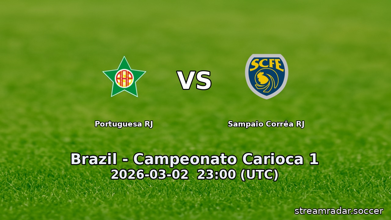 Portuguesa RJ vs Sampaio Corrêa RJ