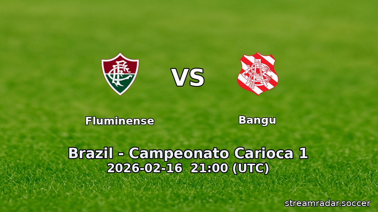 Fluminense vs Bangu
