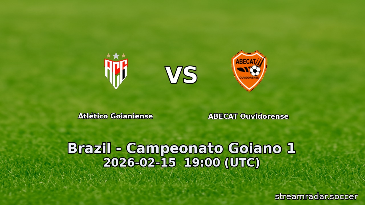 Atlético Goianiense vs ABECAT Ouvidorense