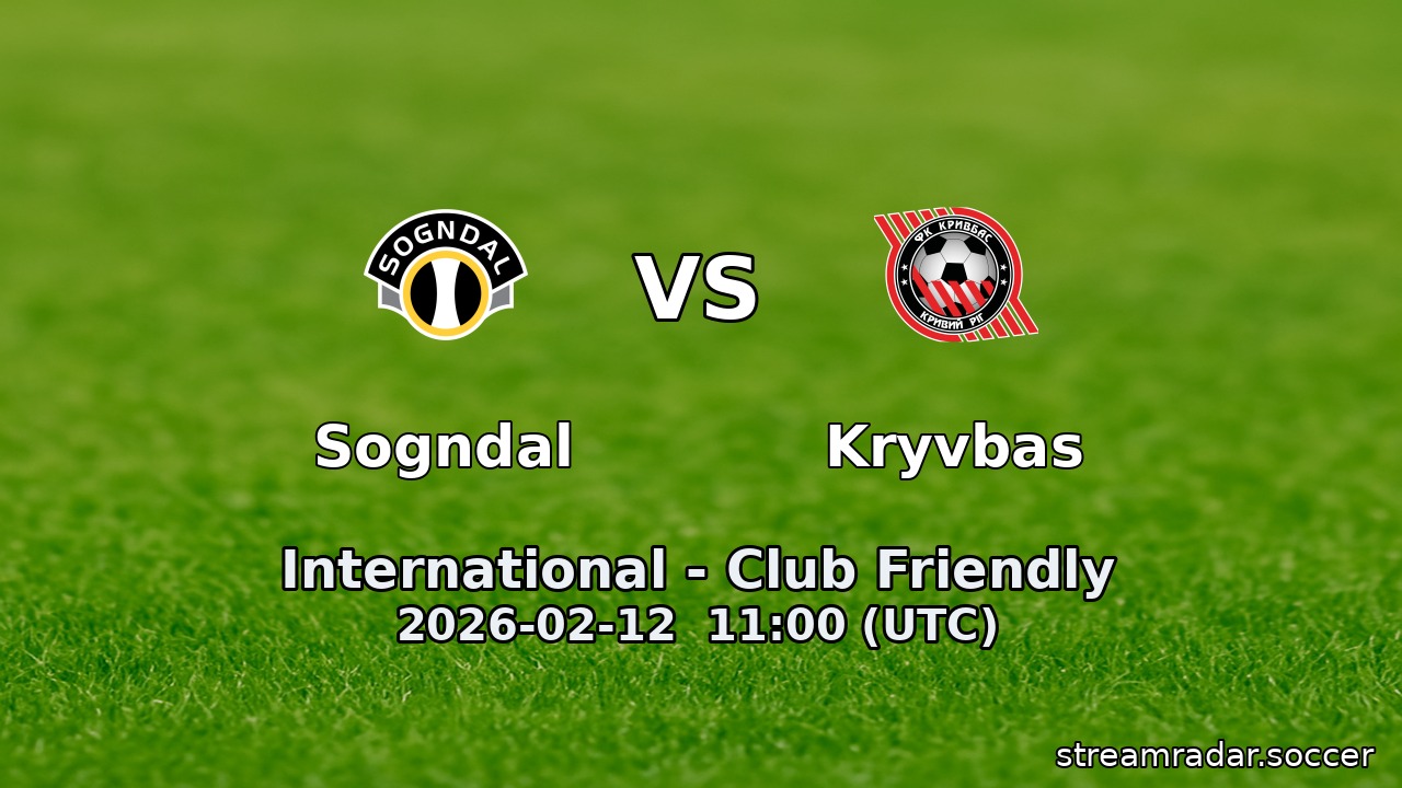 Sogndal vs Kryvbas