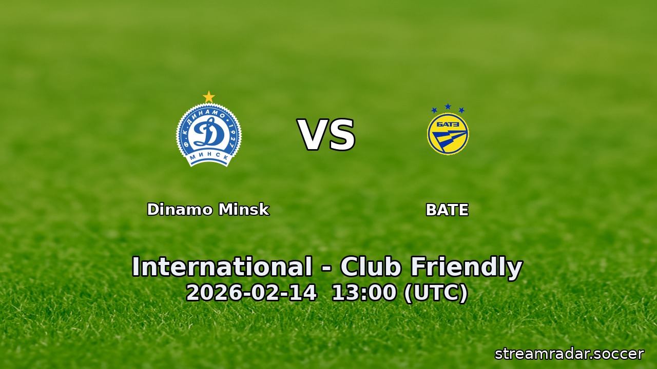 Dinamo Minsk vs BATE