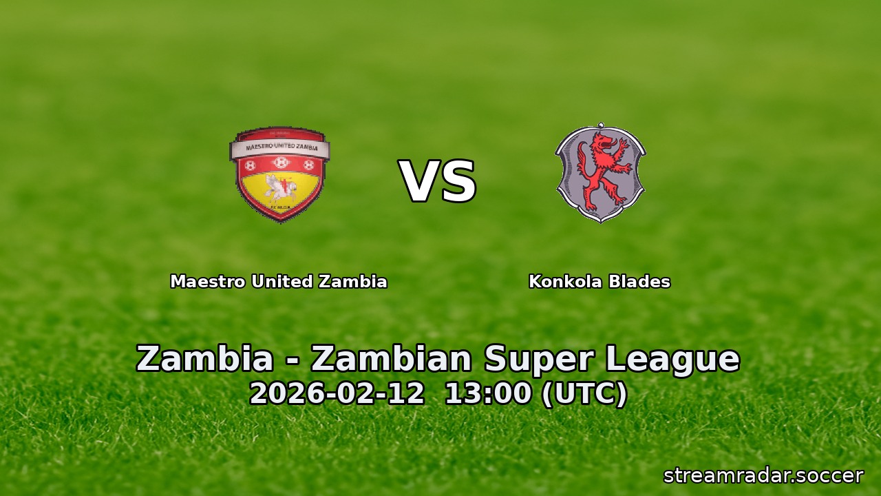 Maestro United Zambia vs Konkola Blades