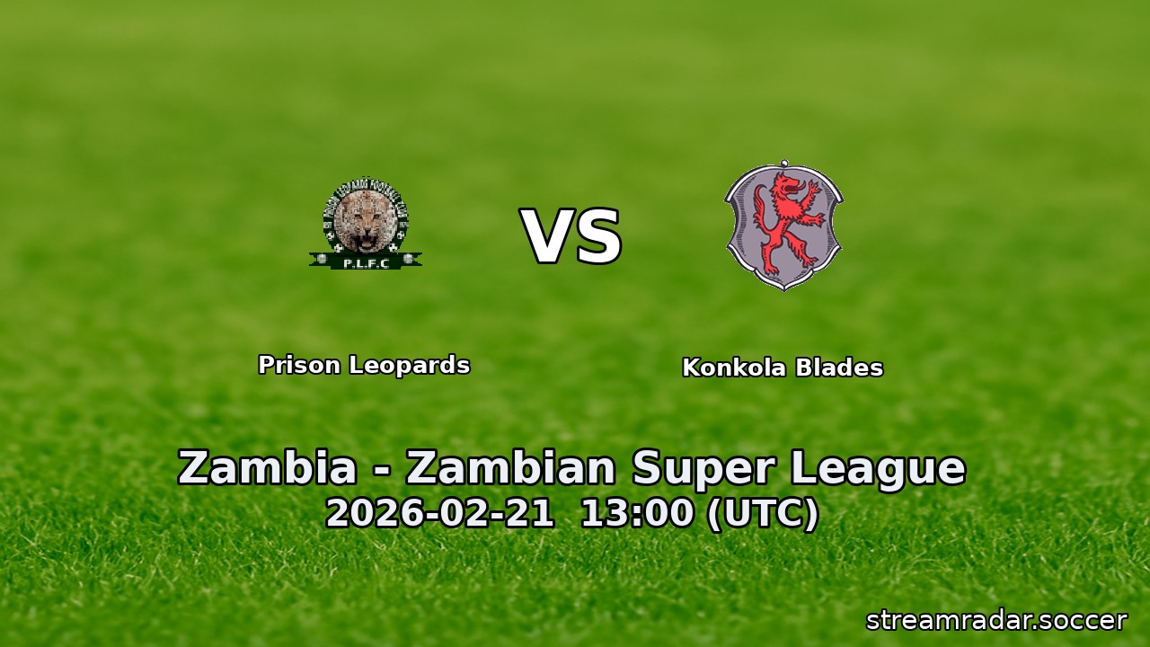 Prison Leopards vs Konkola Blades