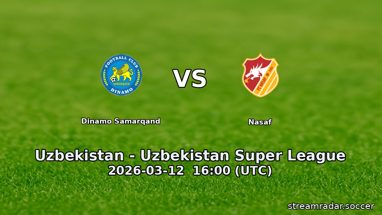 Dinamo Samarqand vs Nasaf