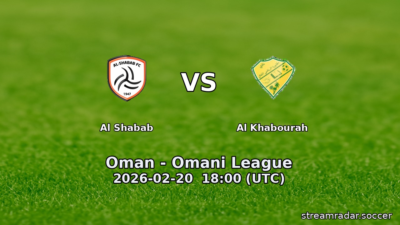 Al Shabab vs Al Khabourah