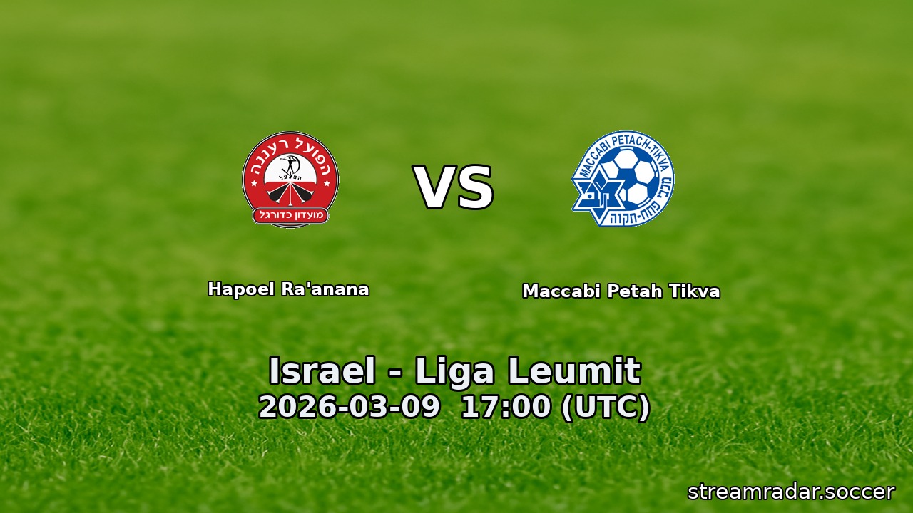 Hapoel Ra'anana vs Maccabi Petah Tikva