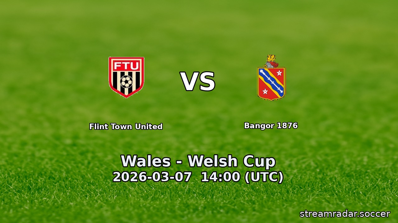 Flint Town United vs Bangor 1876