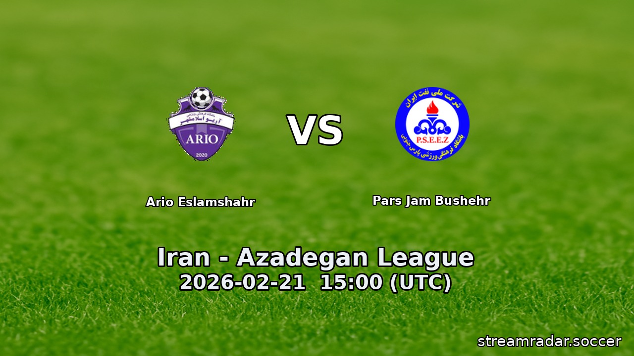 Ario Eslamshahr vs Pars Jam Bushehr