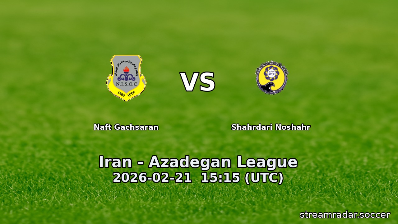 Naft Gachsaran vs Shahrdari Noshahr
