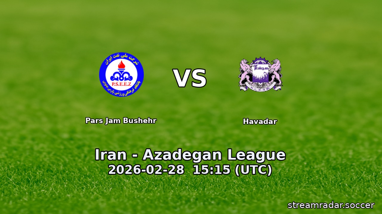 Pars Jam Bushehr vs Havadar