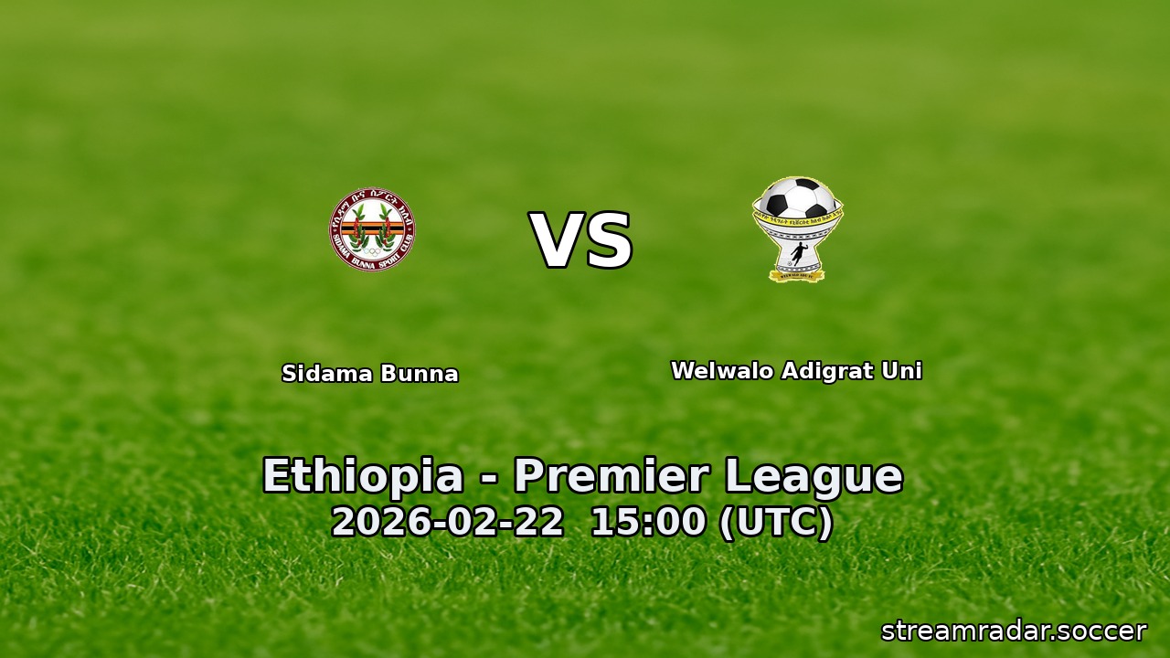 Sidama Bunna vs Welwalo Adigrat Uni