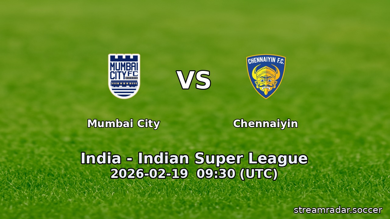 Mumbai City vs Chennaiyin