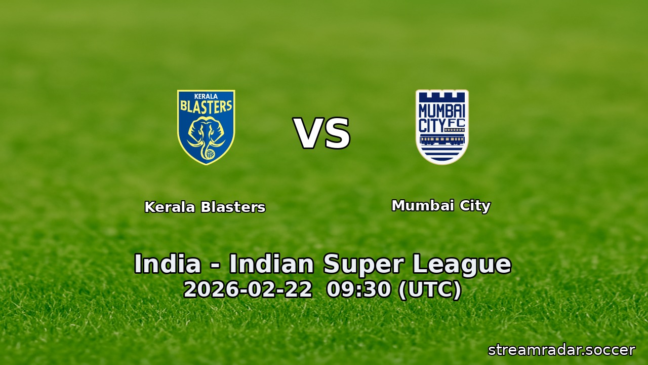 Kerala Blasters vs Mumbai City