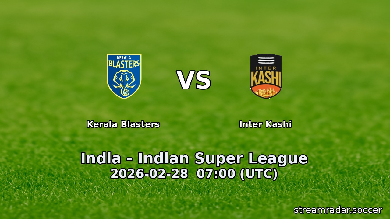 Kerala Blasters vs Inter Kashi