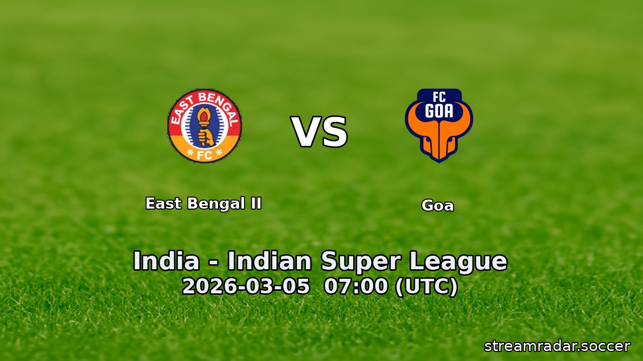 East Bengal II vs Goa