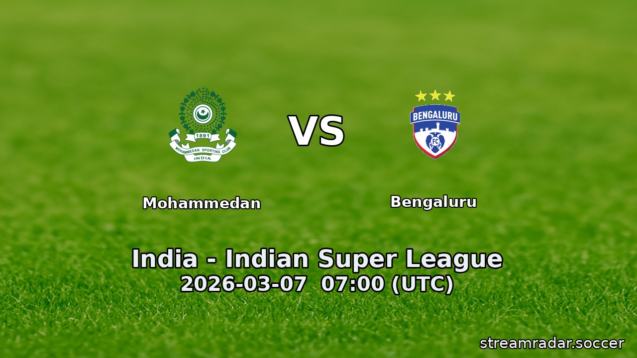 Mohammedan vs Bengaluru