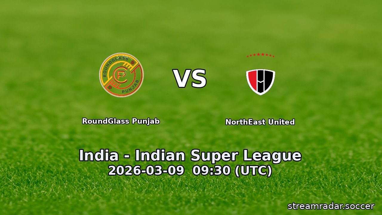 RoundGlass Punjab vs NorthEast United