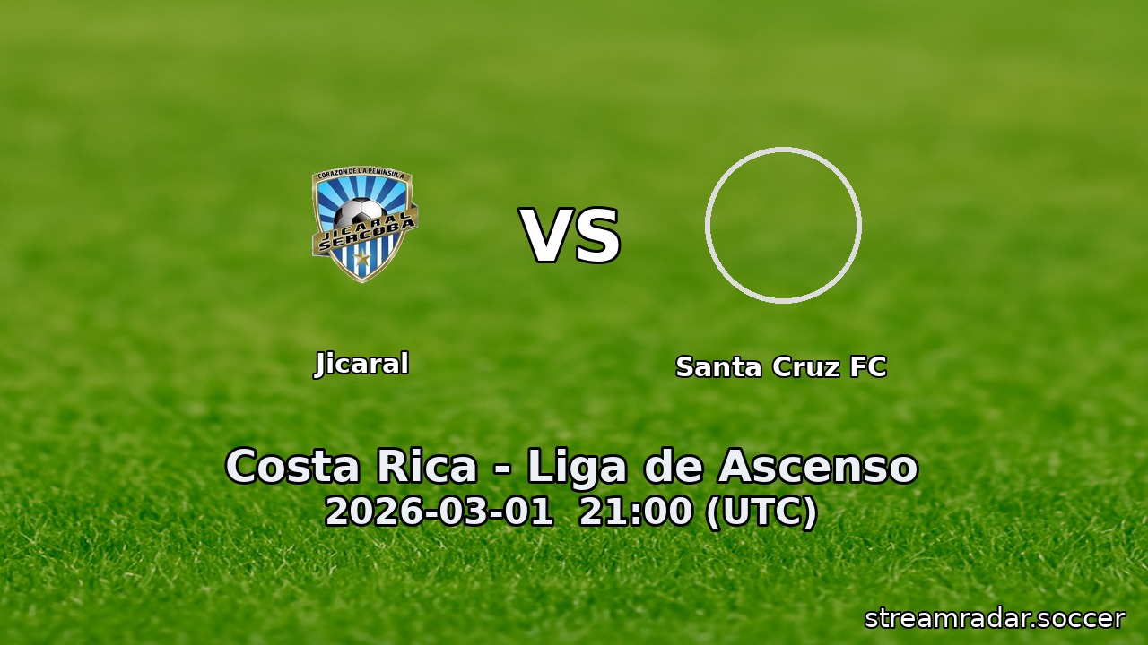 Jicaral vs Santa Cruz FC