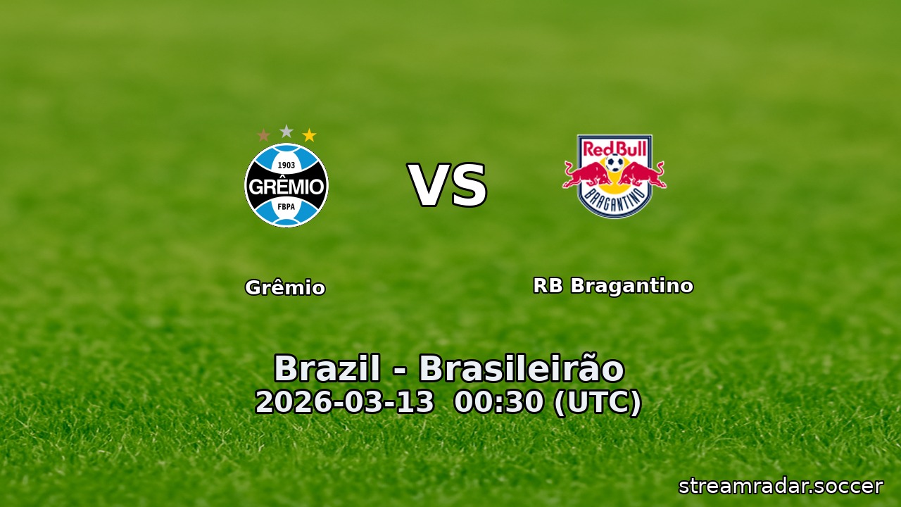 Grêmio vs RB Bragantino