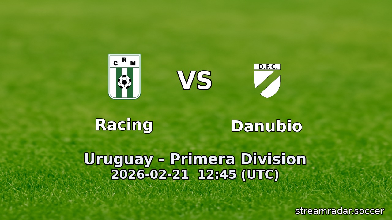 Racing vs Danubio