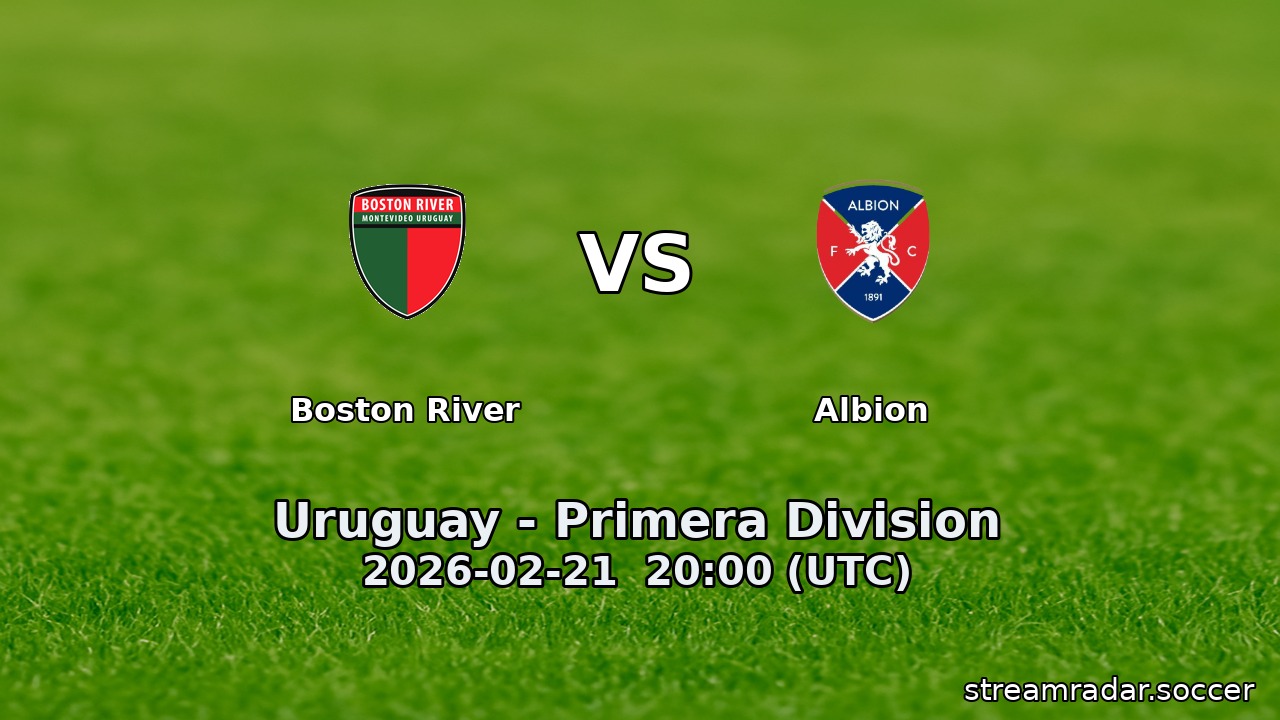 Boston River vs Albion