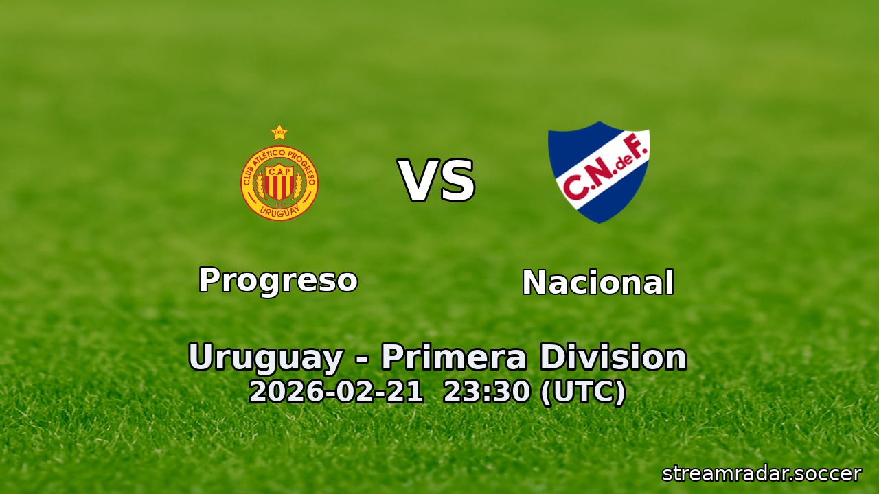 Progreso vs Nacional