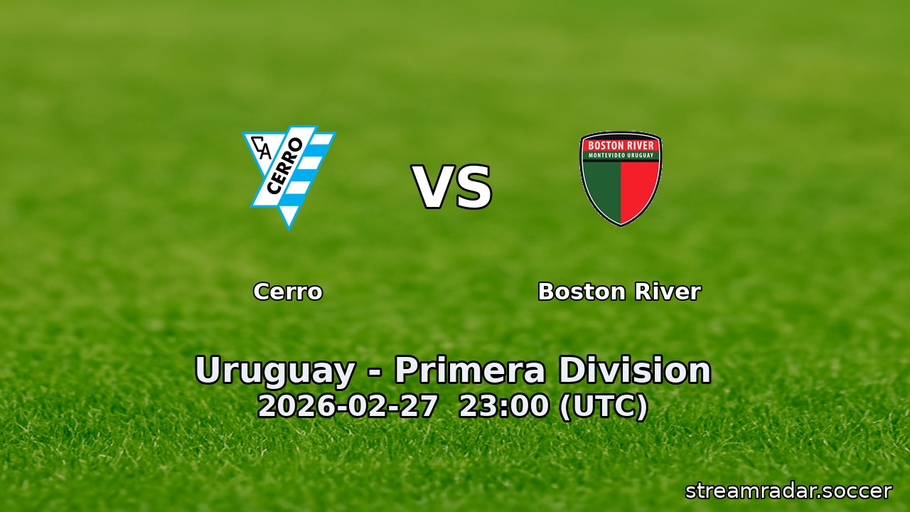 Cerro vs Boston River