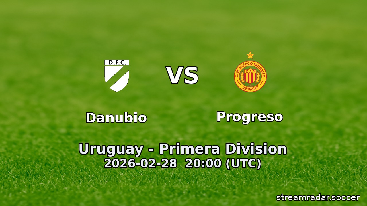 Danubio vs Progreso
