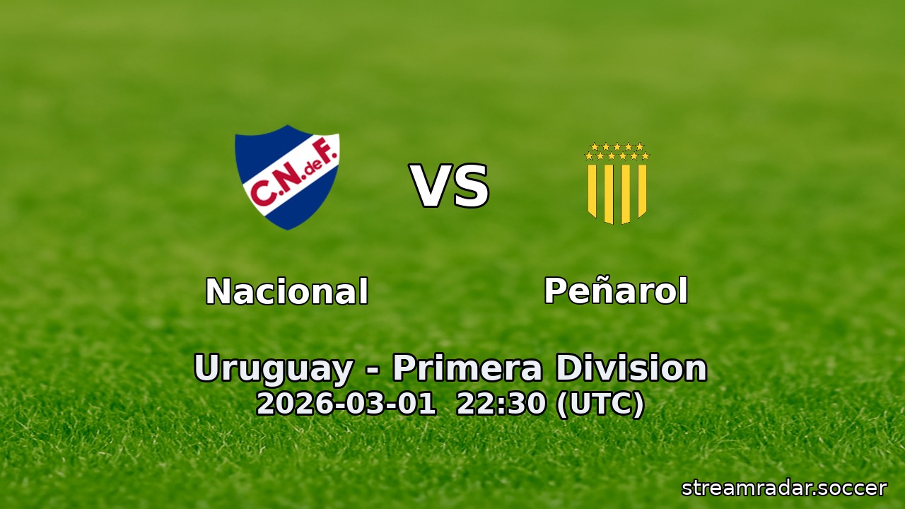 Nacional vs Peñarol