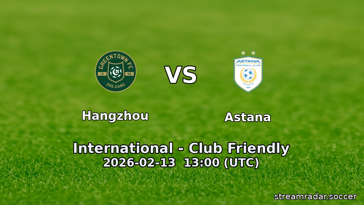 Hangzhou vs Astana