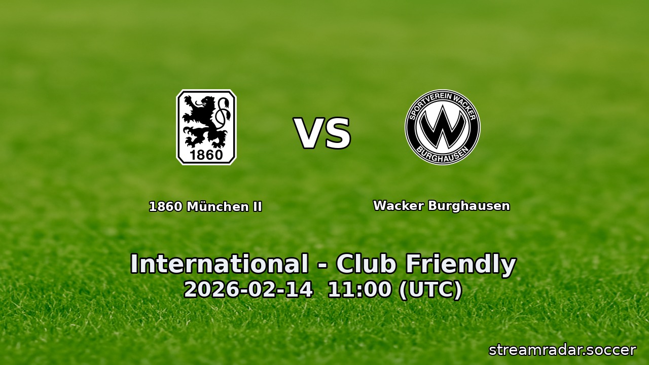 1860 München II vs Wacker Burghausen