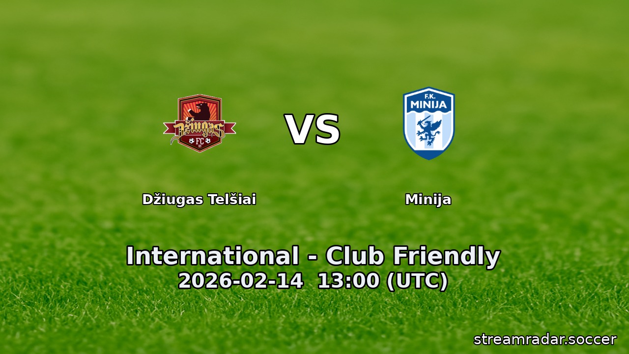 Džiugas Telšiai vs Minija