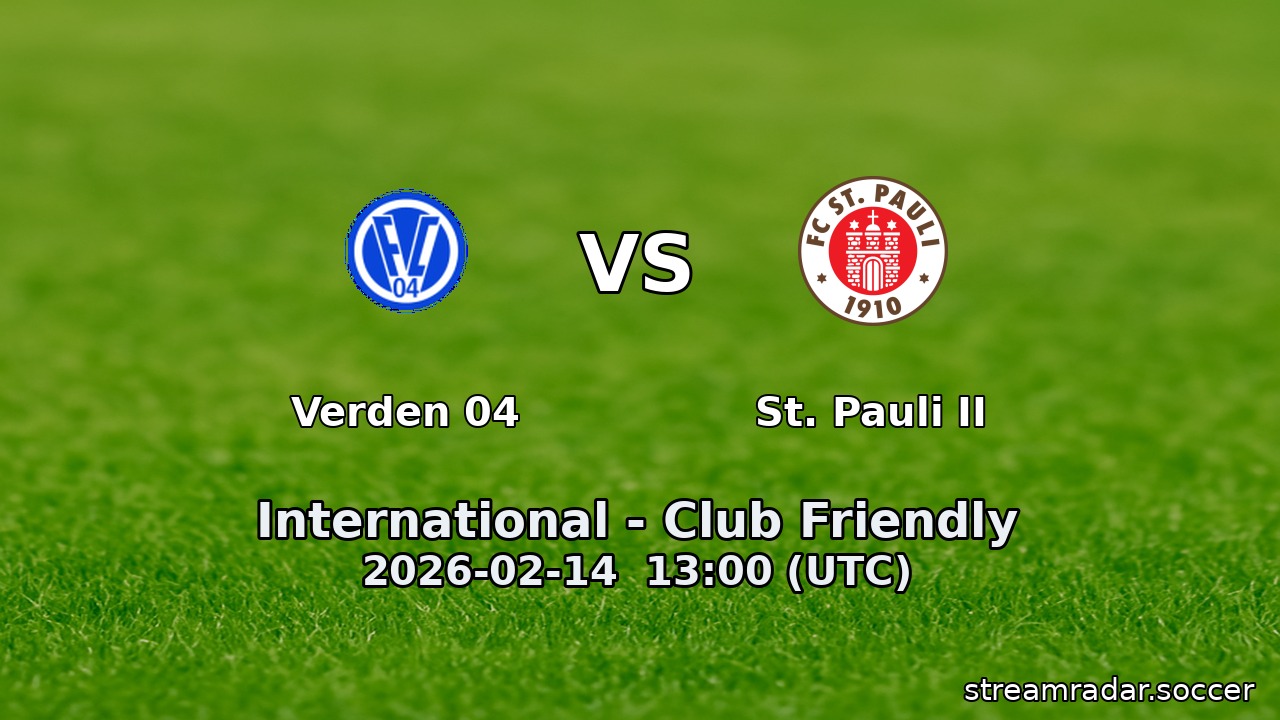 Verden 04 vs St. Pauli II