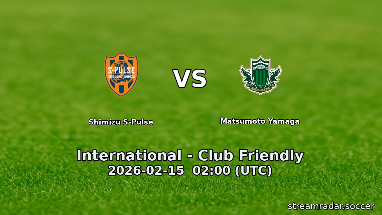 Shimizu S-Pulse vs Matsumoto Yamaga