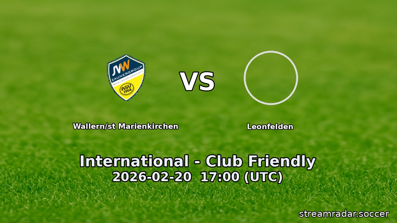 Wallern/st Marienkirchen vs Leonfelden