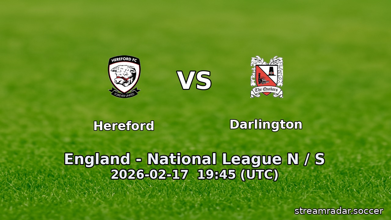 Hereford vs Darlington