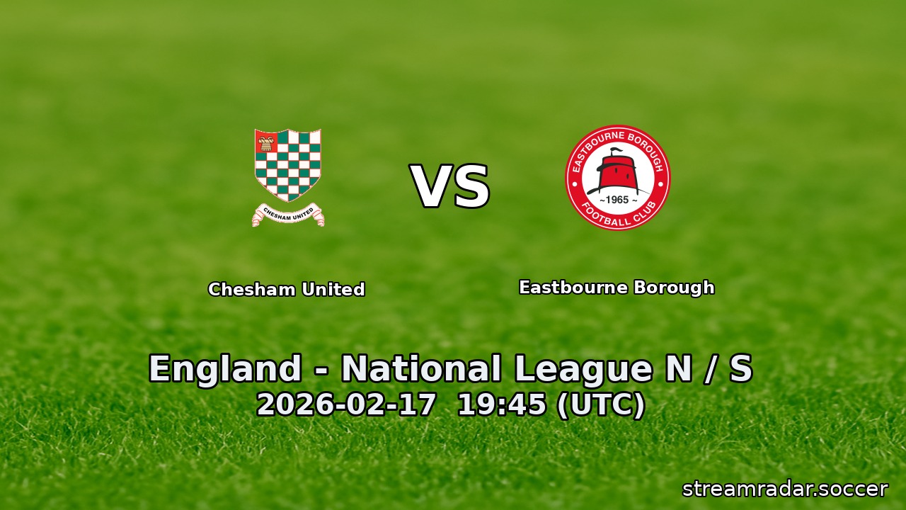 Chesham United vs Eastbourne Borough