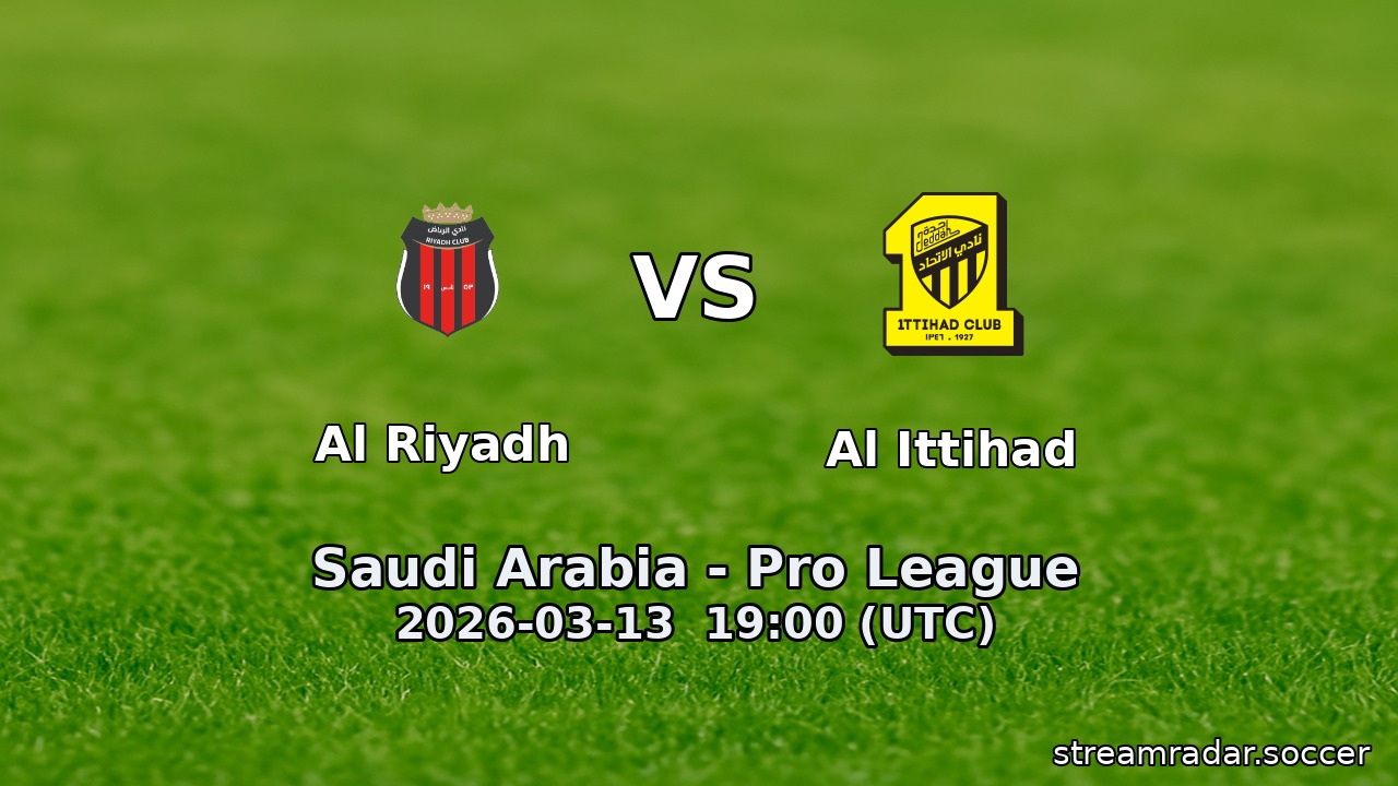 Al Riyadh vs Al Ittihad