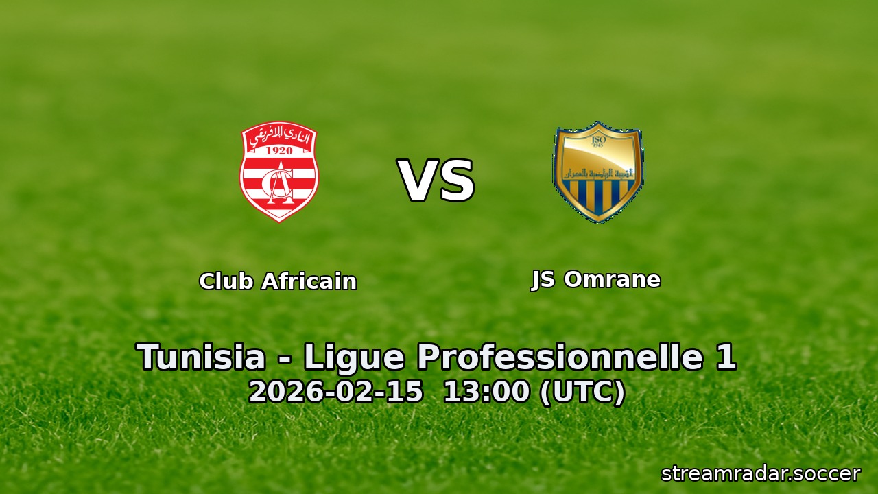 Club Africain vs JS Omrane