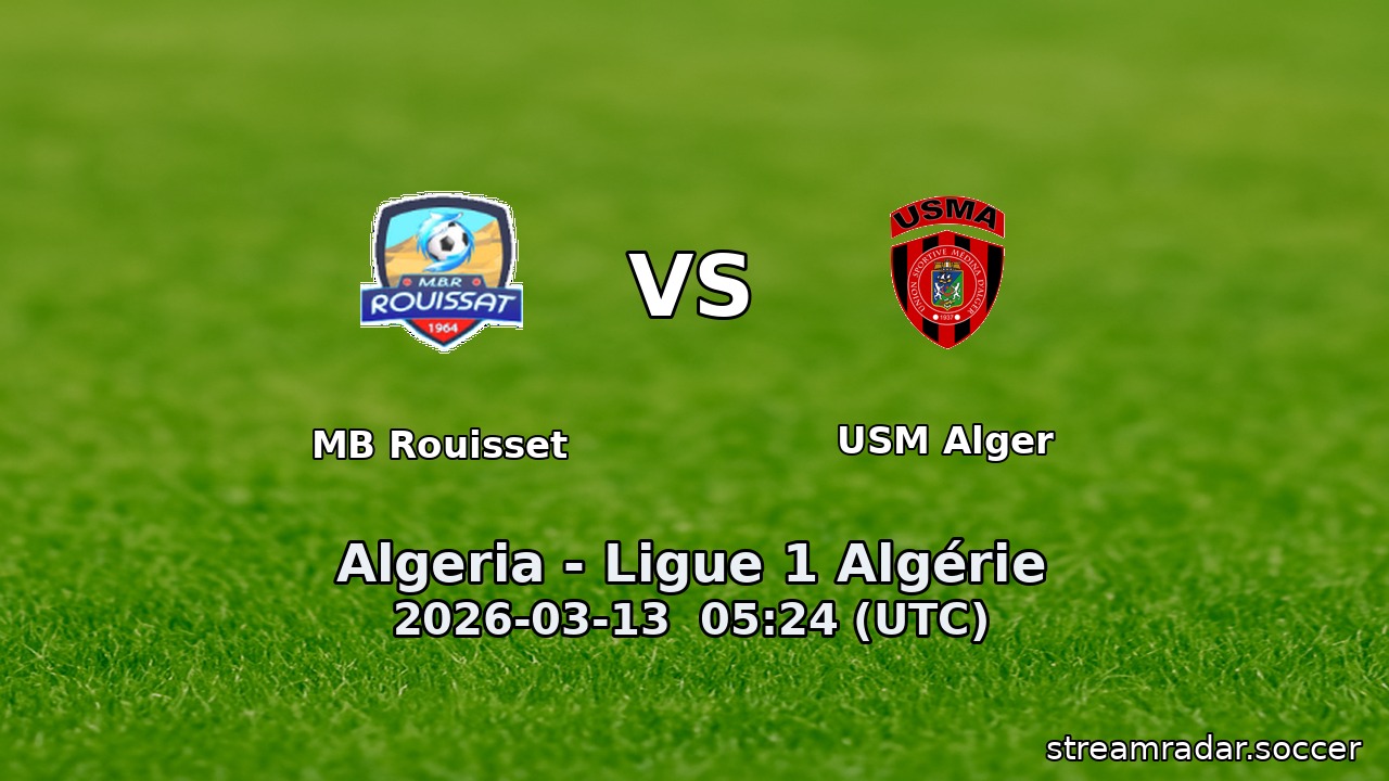 MB Rouisset vs USM Alger