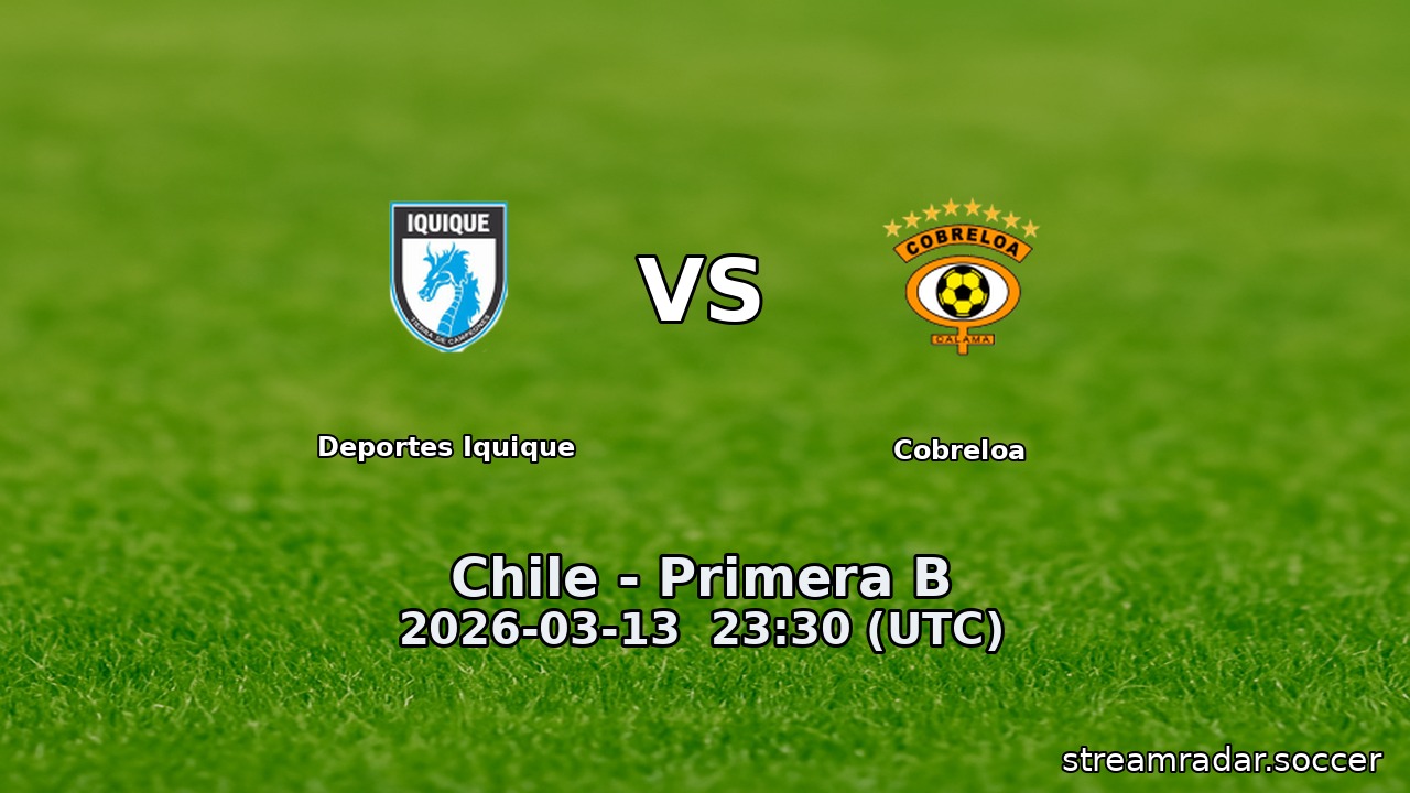 Deportes Iquique vs Cobreloa