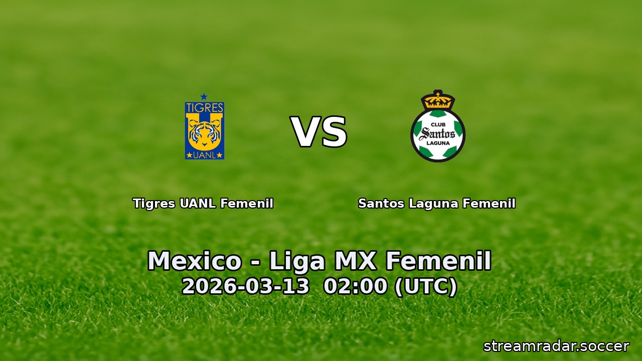 Tigres UANL Femenil vs Santos Laguna Femenil