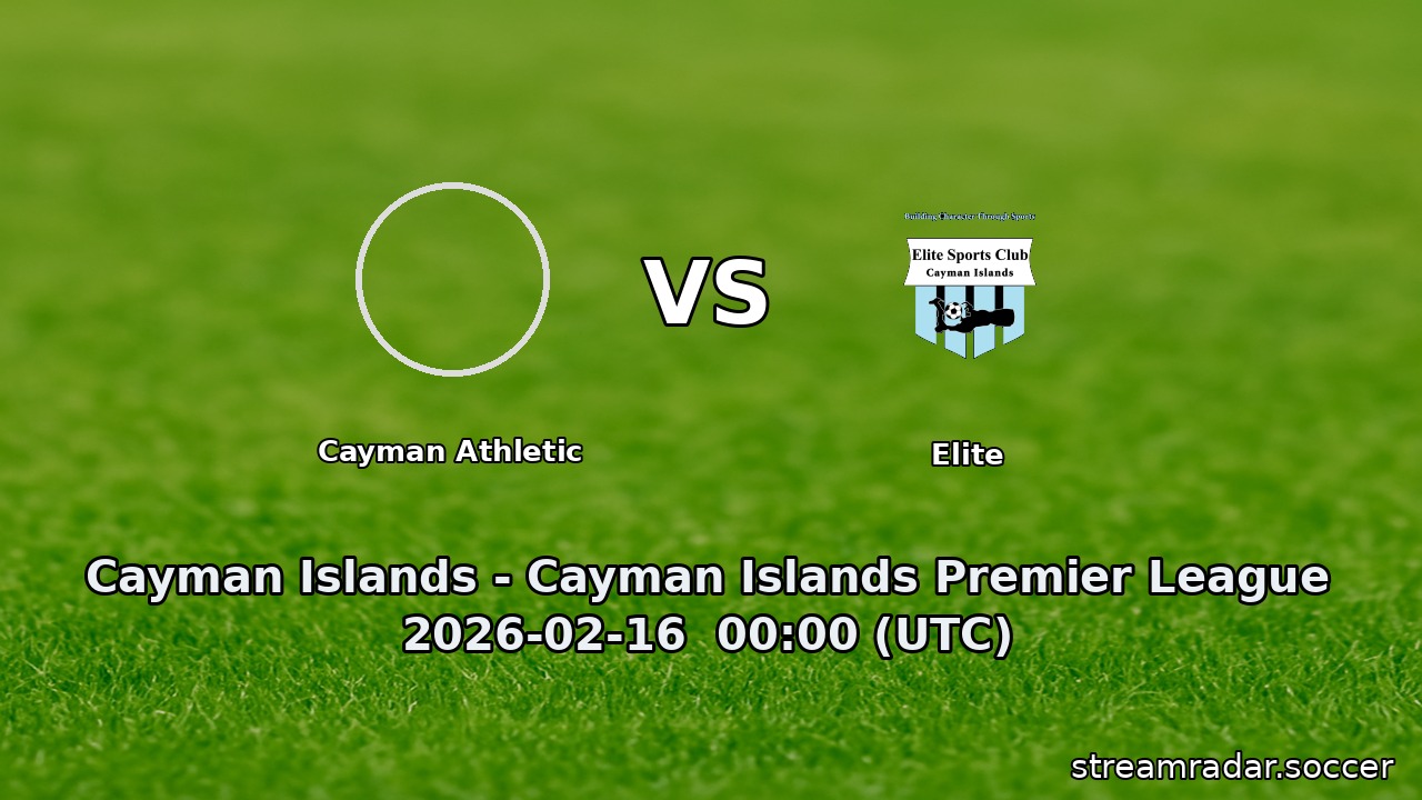 Cayman Athletic vs Elite