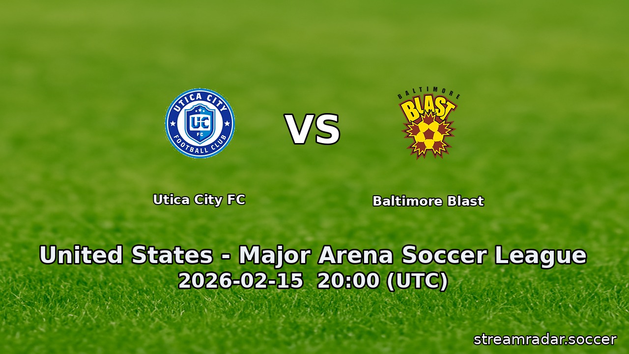 Utica City FC vs Baltimore Blast