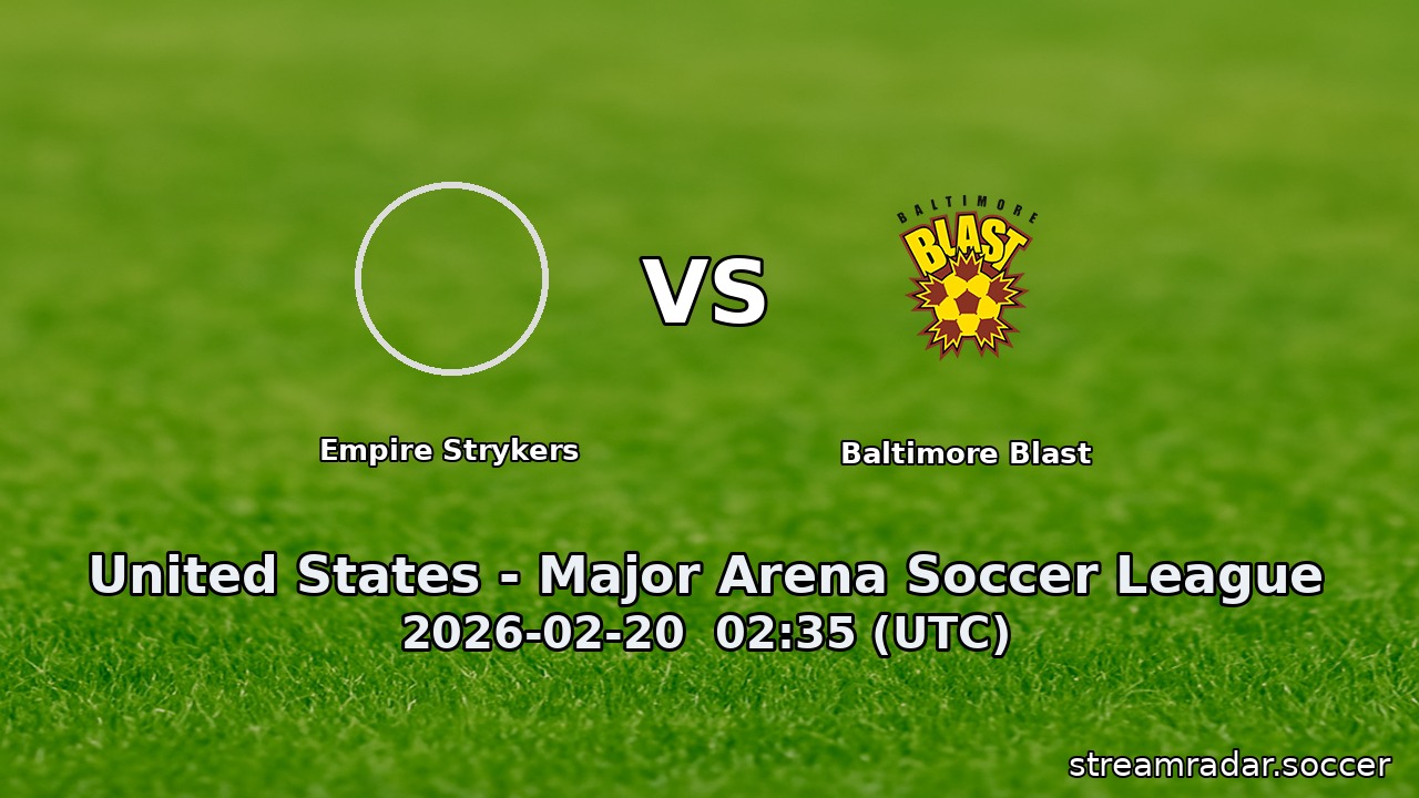 Empire Strykers vs Baltimore Blast