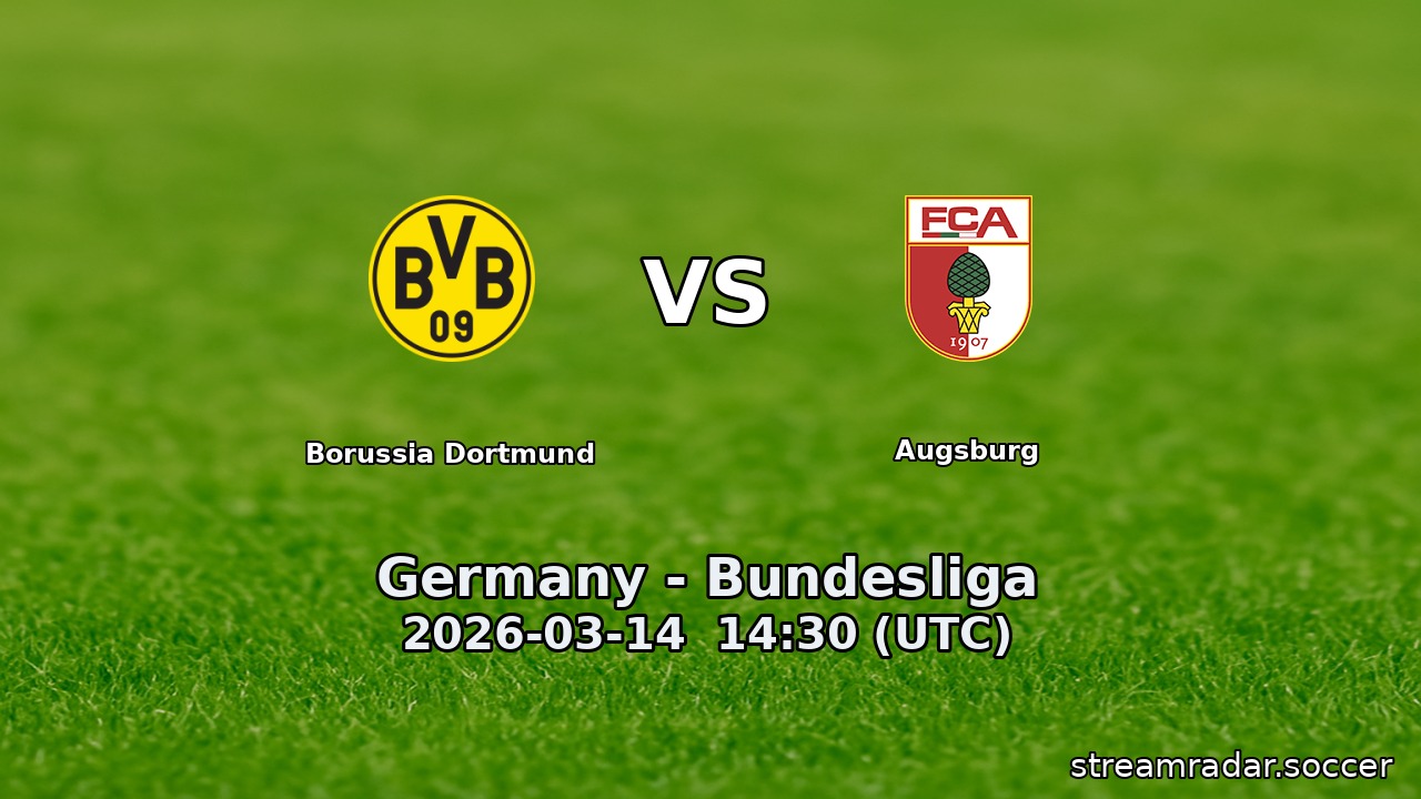 Borussia Dortmund vs Augsburg