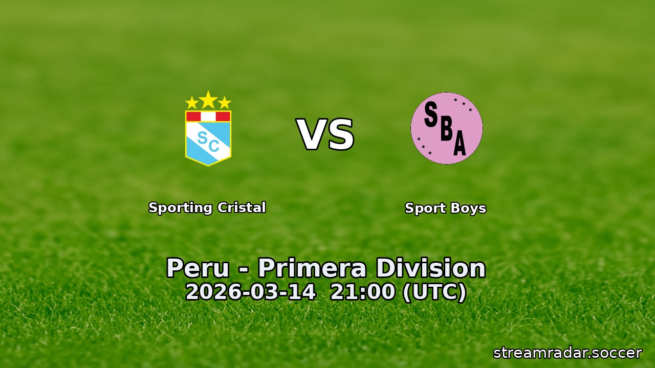 Sporting Cristal vs Sport Boys